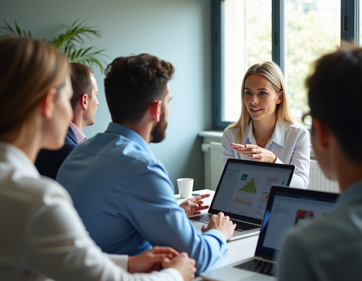 Group in a modern GDPR training session